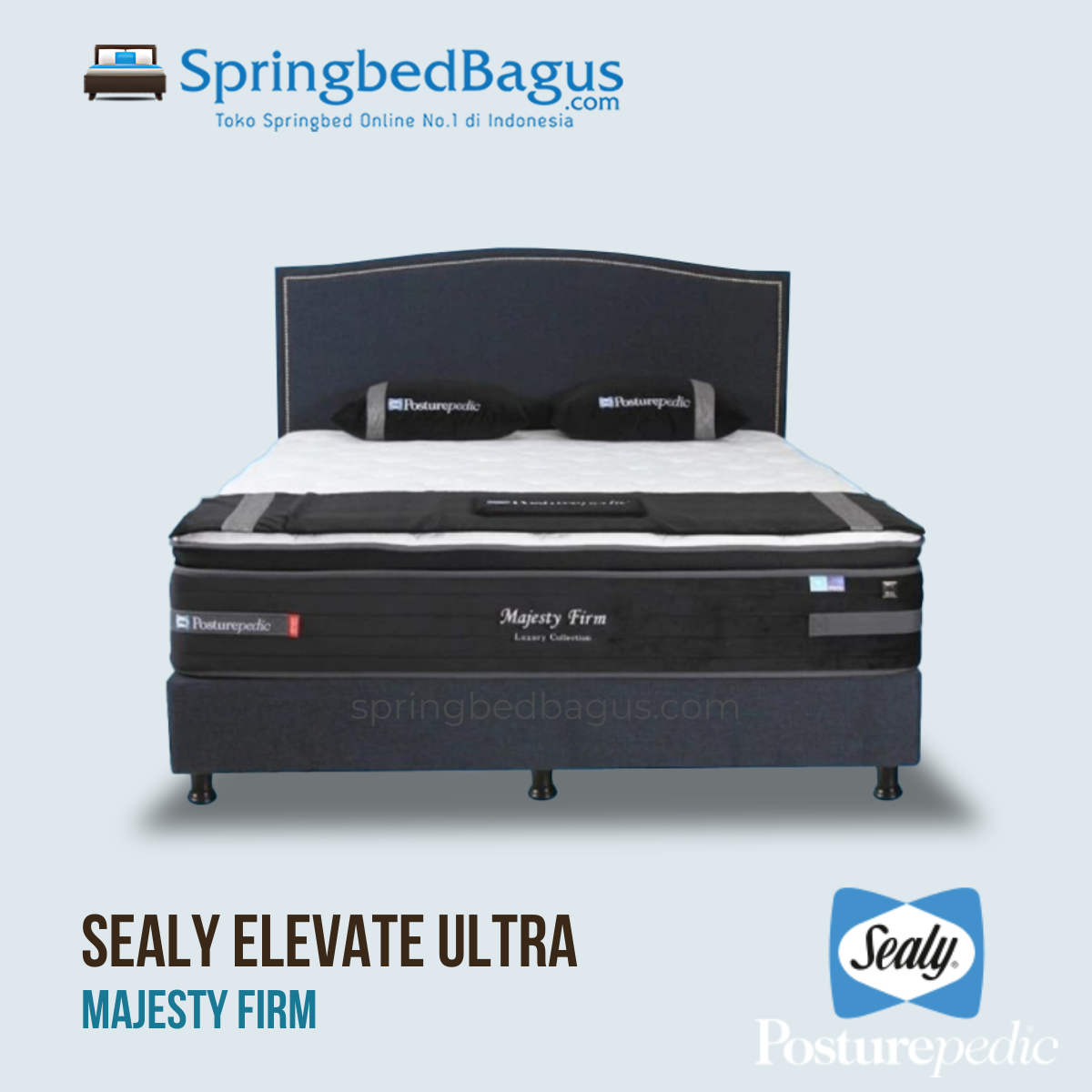 Spring Bed Sealy Majesty Firm